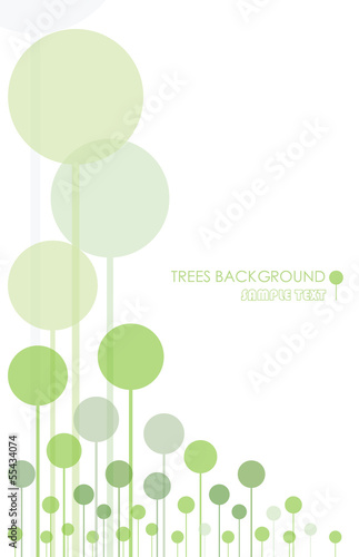 Silhouette of a tree  on  backgroundtrees