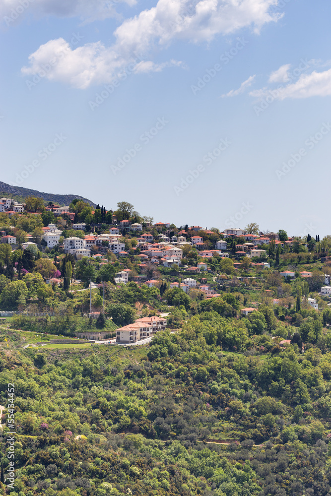 View of Portaria village, Pelio, Greece