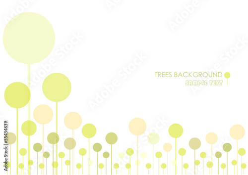 Silhouette of a tree  on  backgroundtrees
