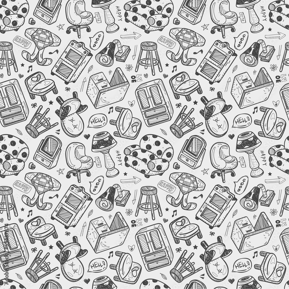 seamless furniture pattern seamless furniture pattern
