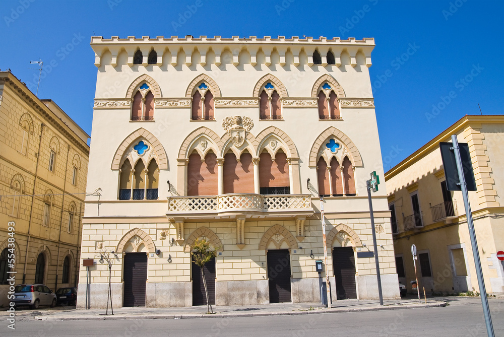 Manfredi Palace. Cerignola. Puglia. Italy.