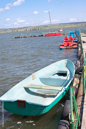 Принти на полотні pier with boats