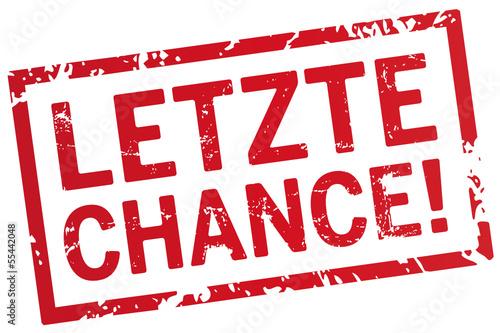 roter Stempel letzte Chance photo