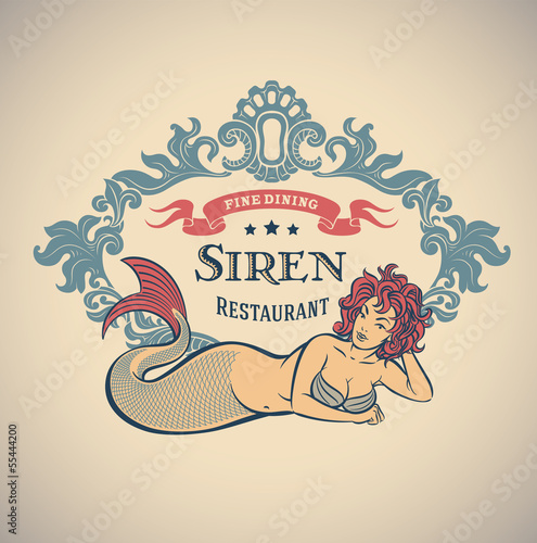 Siren - fine dining restautant label