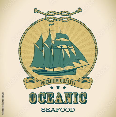 Vintage label - Oceanic