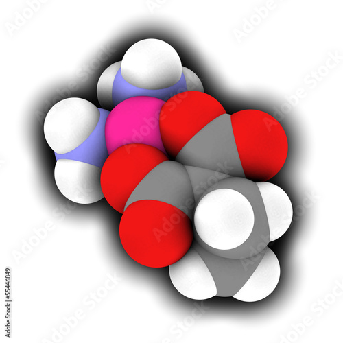 Carboplatin cancer chemotherapy drug, chemical structure. photo