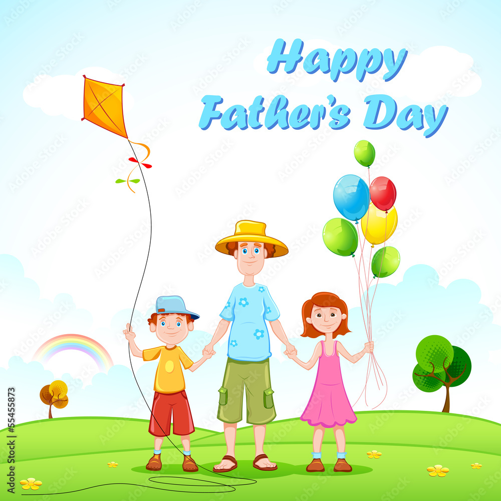 Father Playing with Kids