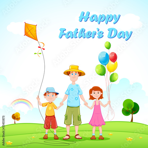 Father Playing with Kids
