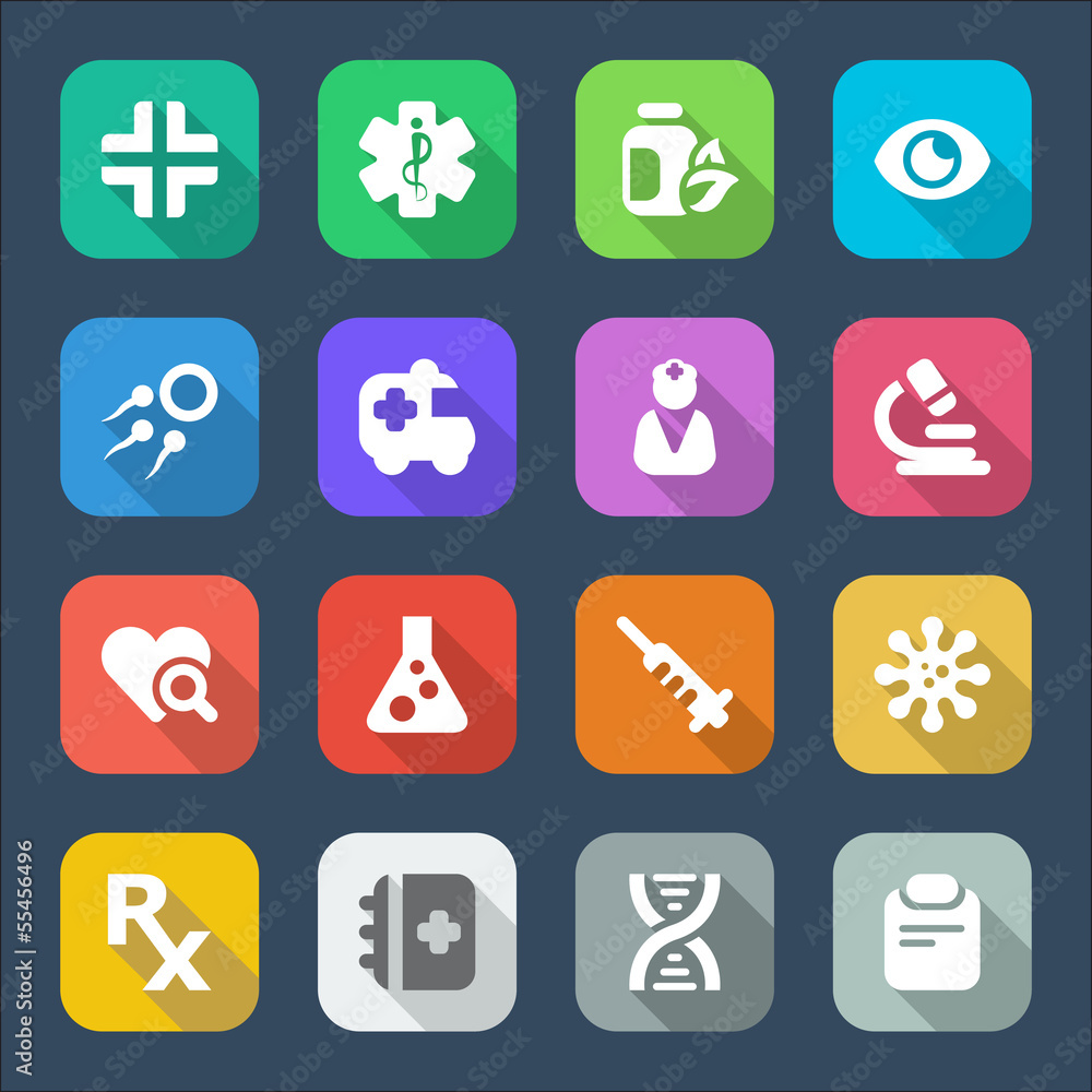 flat medical icons 2 flat medical icons 2