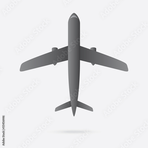 airplane flying model isolated vector
