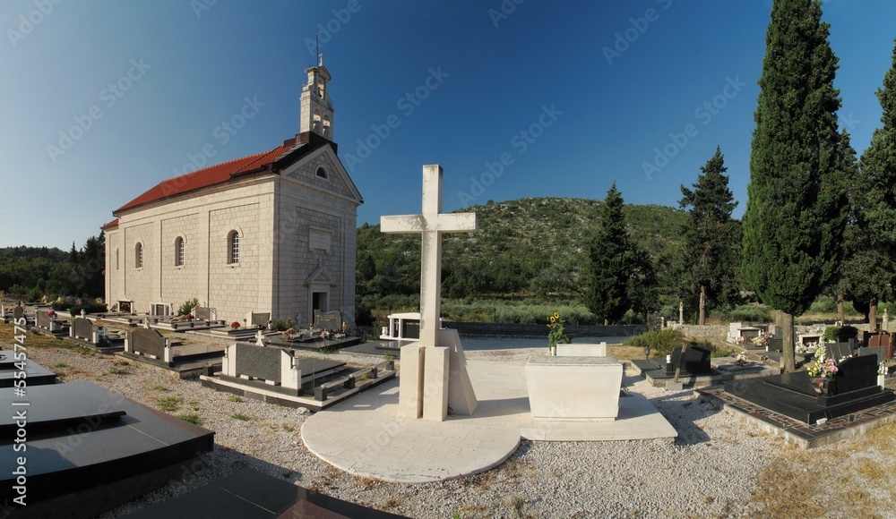 church in  the village Slivno Ravno in southern Croatia