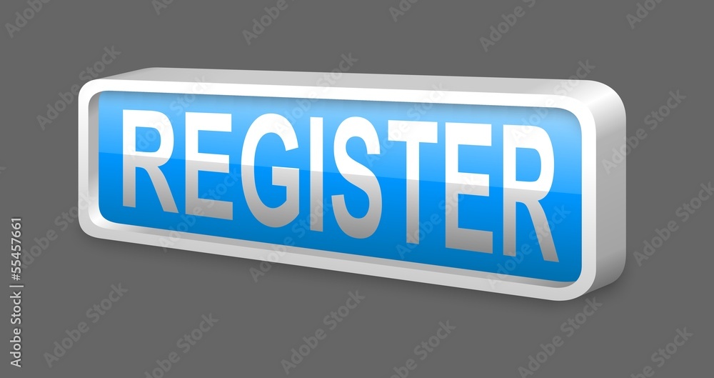 blue register glossy metal button blue register glossy metal button