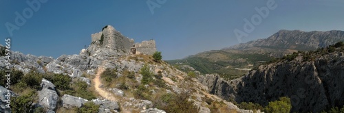 Stari Grad - Fortica - the ruins of fortress above the town Omis © rihas