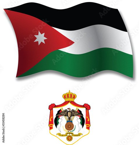 jordan textured wavy flag vector