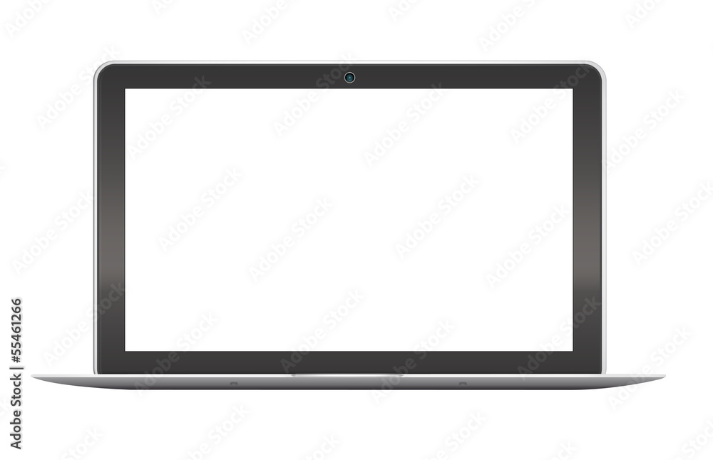 Modern notebook on white background Modern notebook on white background
