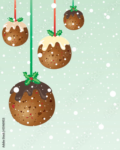 christmas pudding baubles