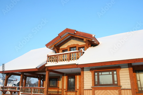 Wooden demo house