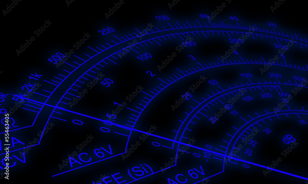 Analog multimeter scale Analog multimeter scale