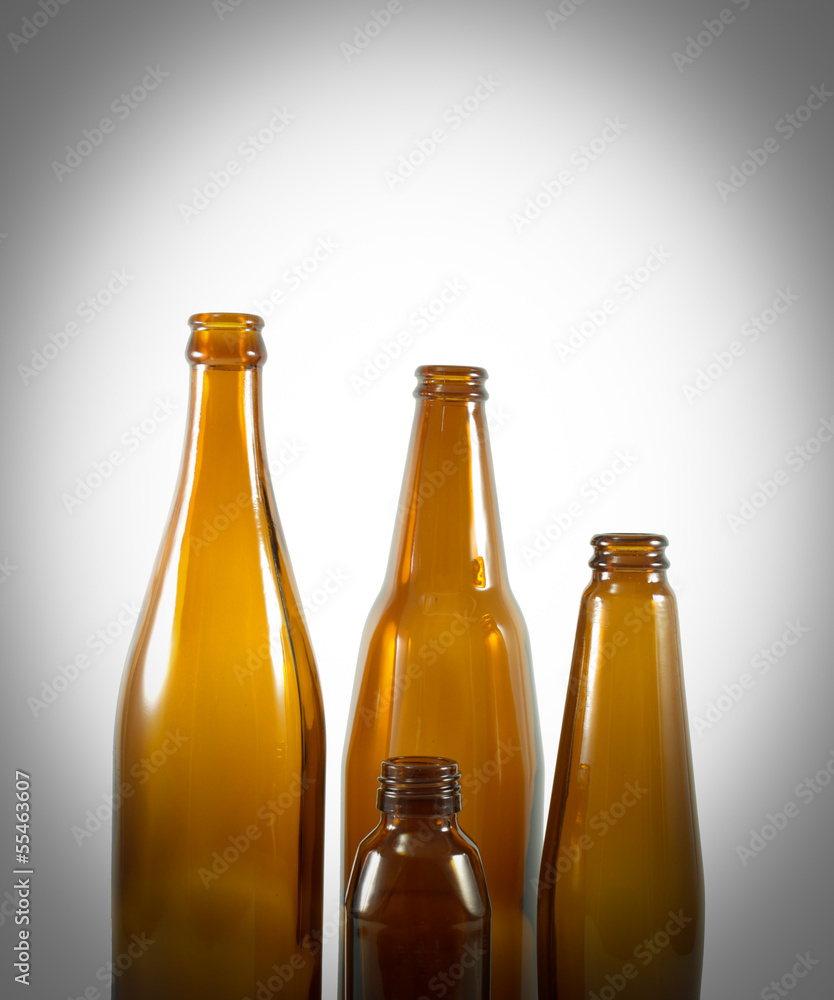group of brown bottle