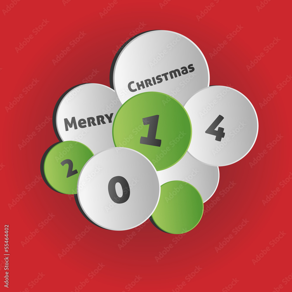 Vector circles background - Christmas 2014 Vector circles background - Christmas 2014