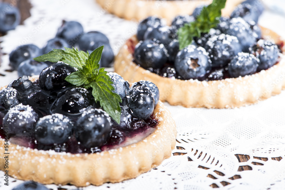 Fresh Blueberry Tart with fruits Fresh Blueberry Tart with fruits