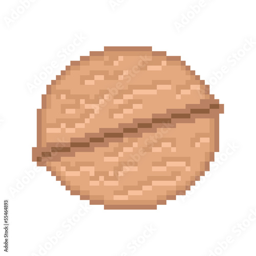 Nut isolated on white background