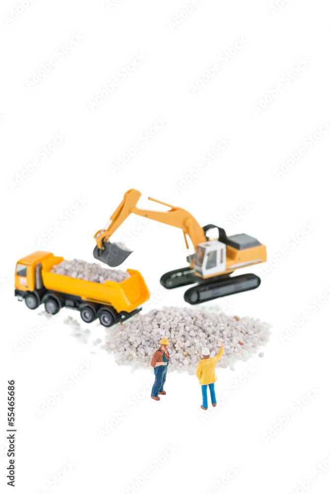 Fototapeta premium Construction site work in progress