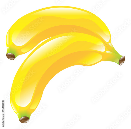 Illustration of banana fruit icon clipart