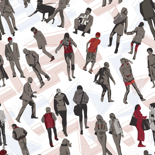 Walkers seamless background