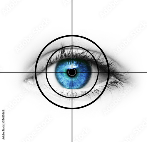 Auge im Fadenkreuz