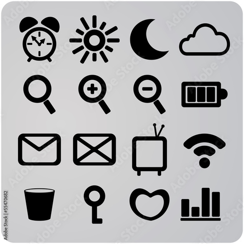set of 16 web icons
