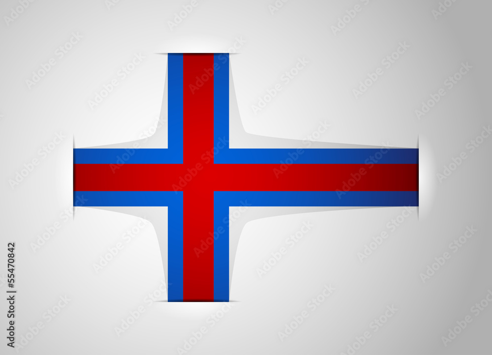 Obraz premium Faroe Islands flag