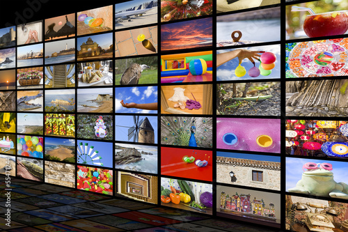 HDTV entertainment concept