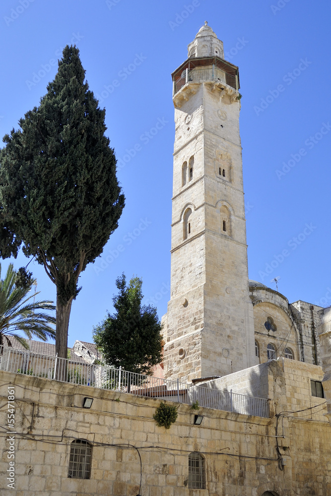 Omar minaret, Jerusalem.