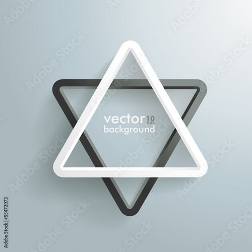 Star Of David Black And White