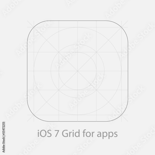 iOS 7 Grid System for Apps - icons