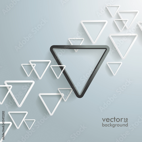White Black Triangle Background