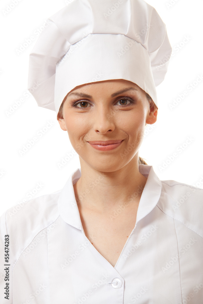 smiling woman chef smiling woman chef