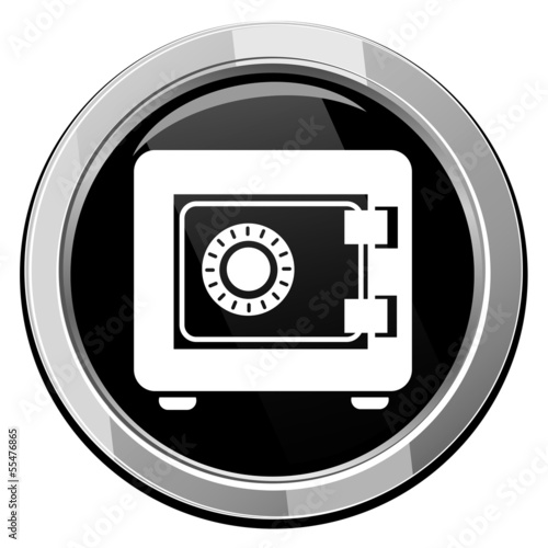 Metal Safe Icon. Security concept. Vector illustration
