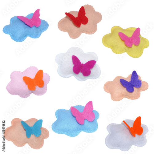 Photography Clouds with butterfly