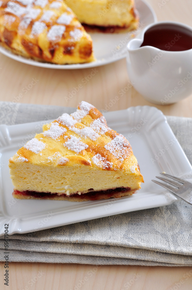 Topfentorte, Käsekuchen Topfentorte, Käsekuchen