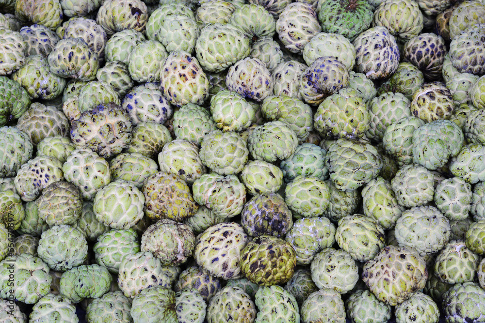 Fototapeta premium Custard apple texture fruit