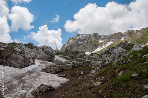 The magnificent mountain scenery of the Caucasus Nature Reserve