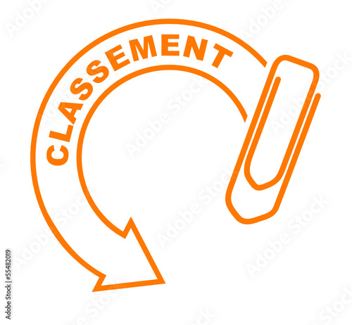 classement flèche orange