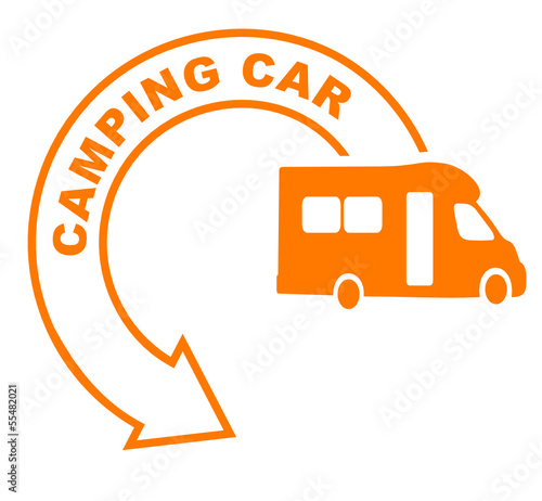camping car flèche orange
