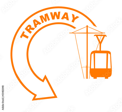 tramway flèche orange