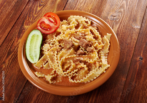  pasta mafalde with  beef photo