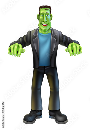 Halloween Cartoon frankenstein