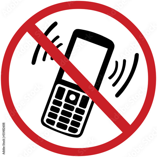vector sign:  turn off your mobile phone
