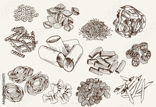 Some types of pasta